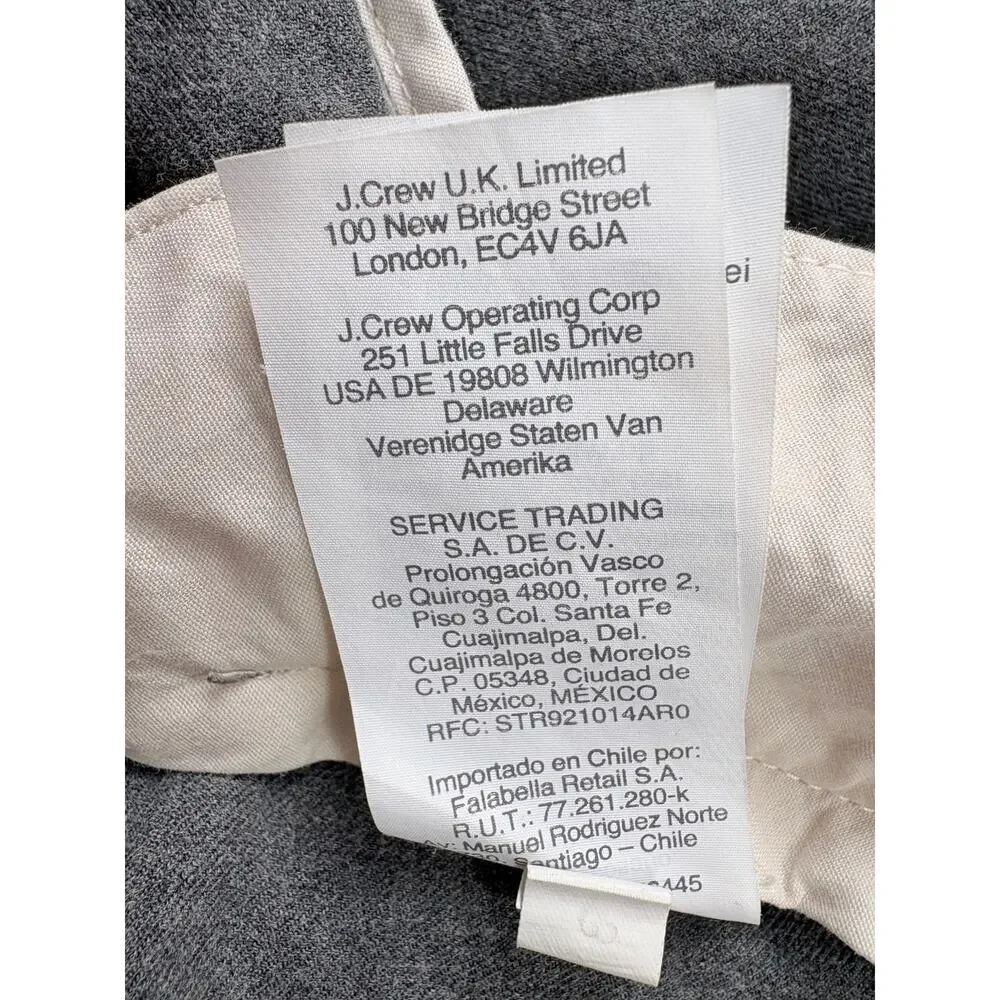 J.Crew Thompson Dress Pants Men’s 33x30 Gray Tapered Lightweight Business Casual